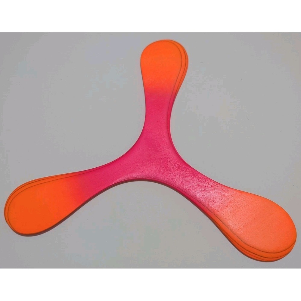 Rare Eric Darnell Wood Tri Fly Boomerang Turning Point From The 80's New - Picture 6 of 8